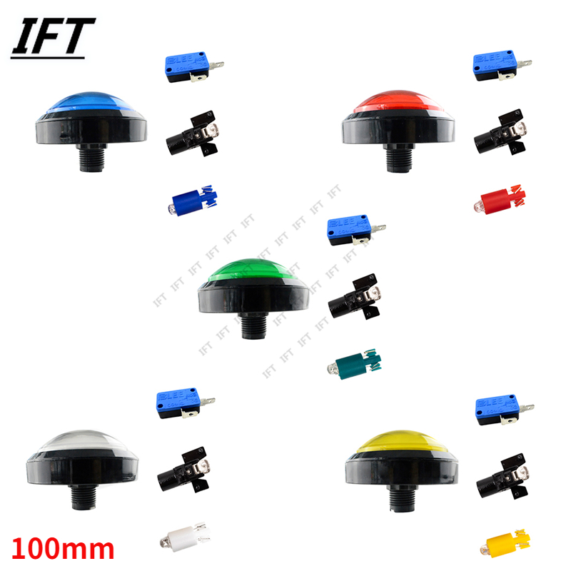 Arcade Vending & Laundry - 100Mm Drukknop 5/12V Verlichte 10Cm Led